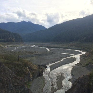 Views of the valley from the old Elwha River Dam