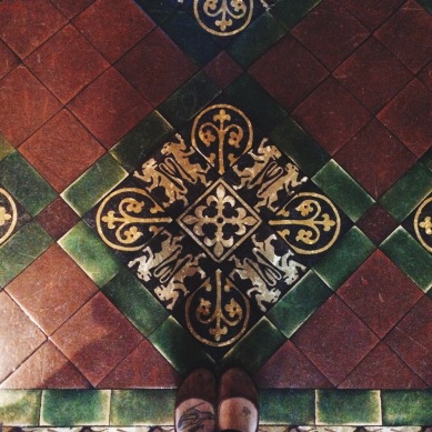 I loved the tiled floors here